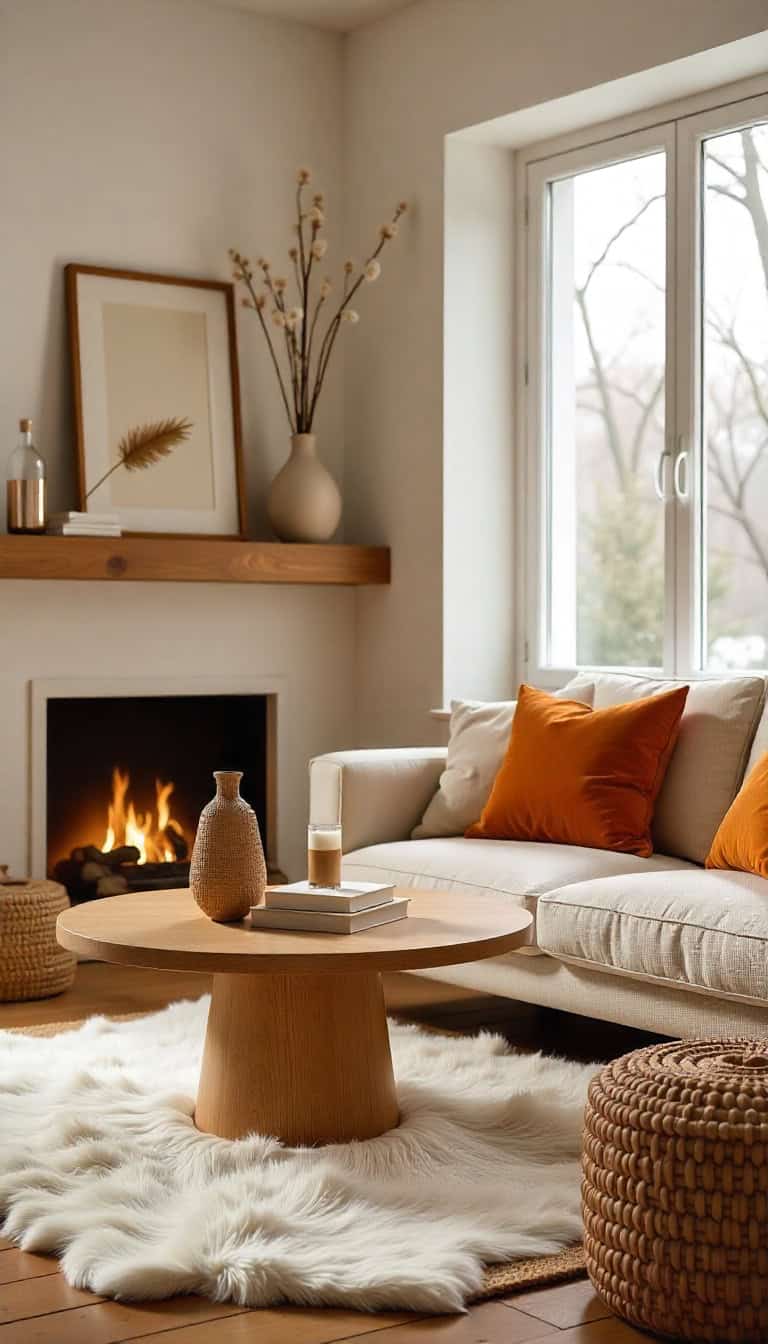 Natural Wood Coffee Table Charm