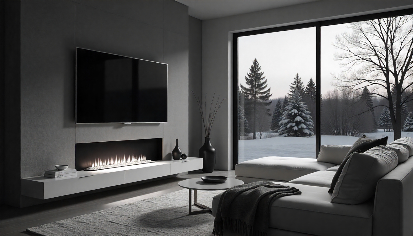 Partition with Fireplace and TVqe
