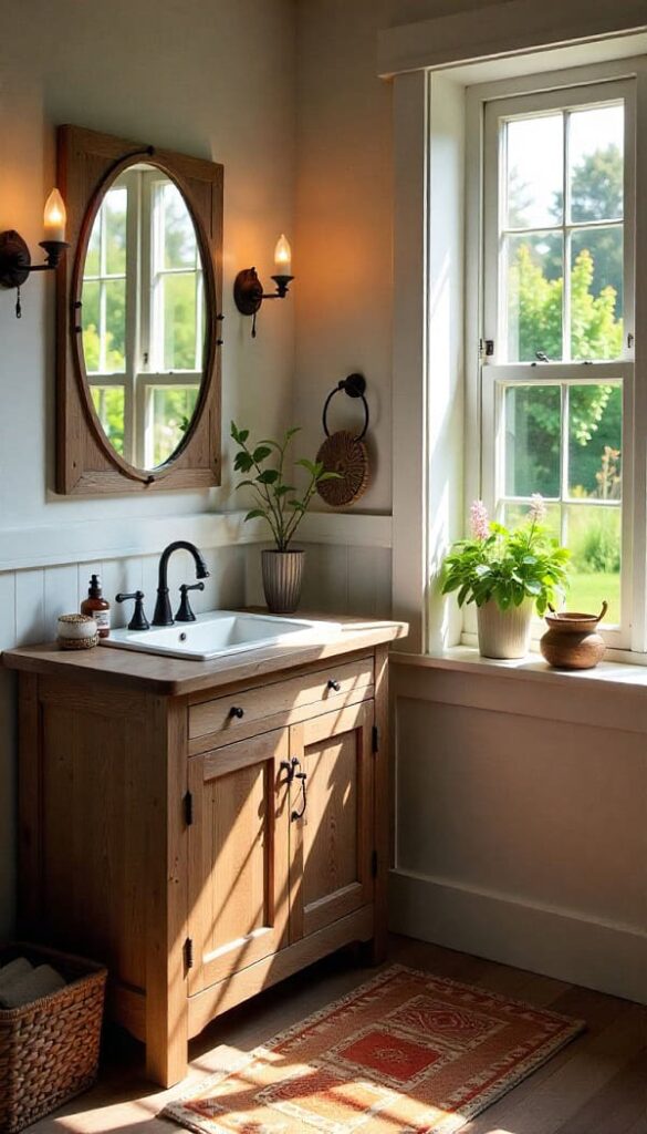 Weathered Wood Vanity Charm