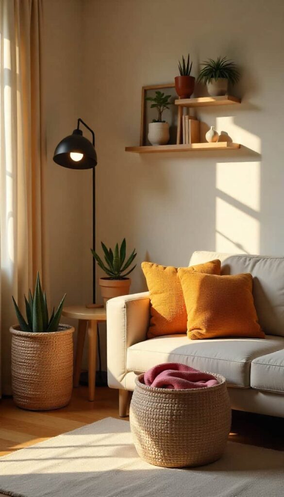 Woven Baskets as Chic Storage