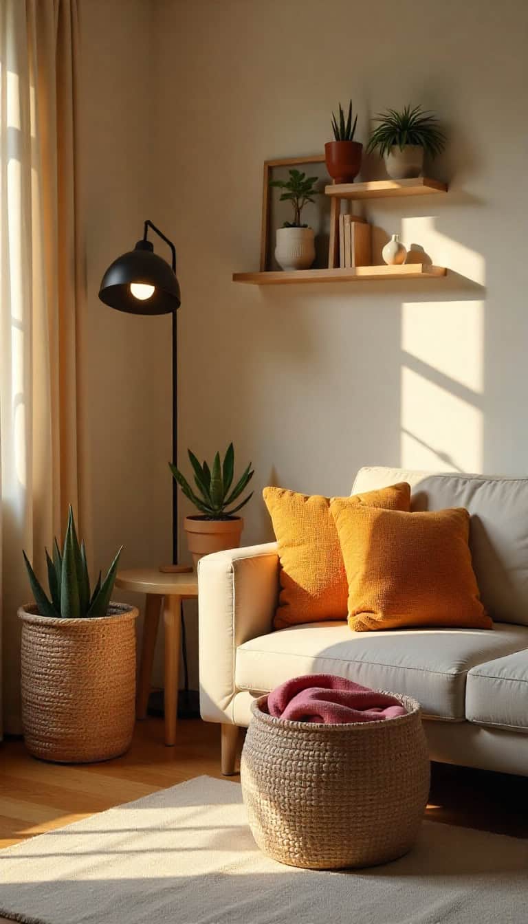 Woven Baskets as Chic Storage