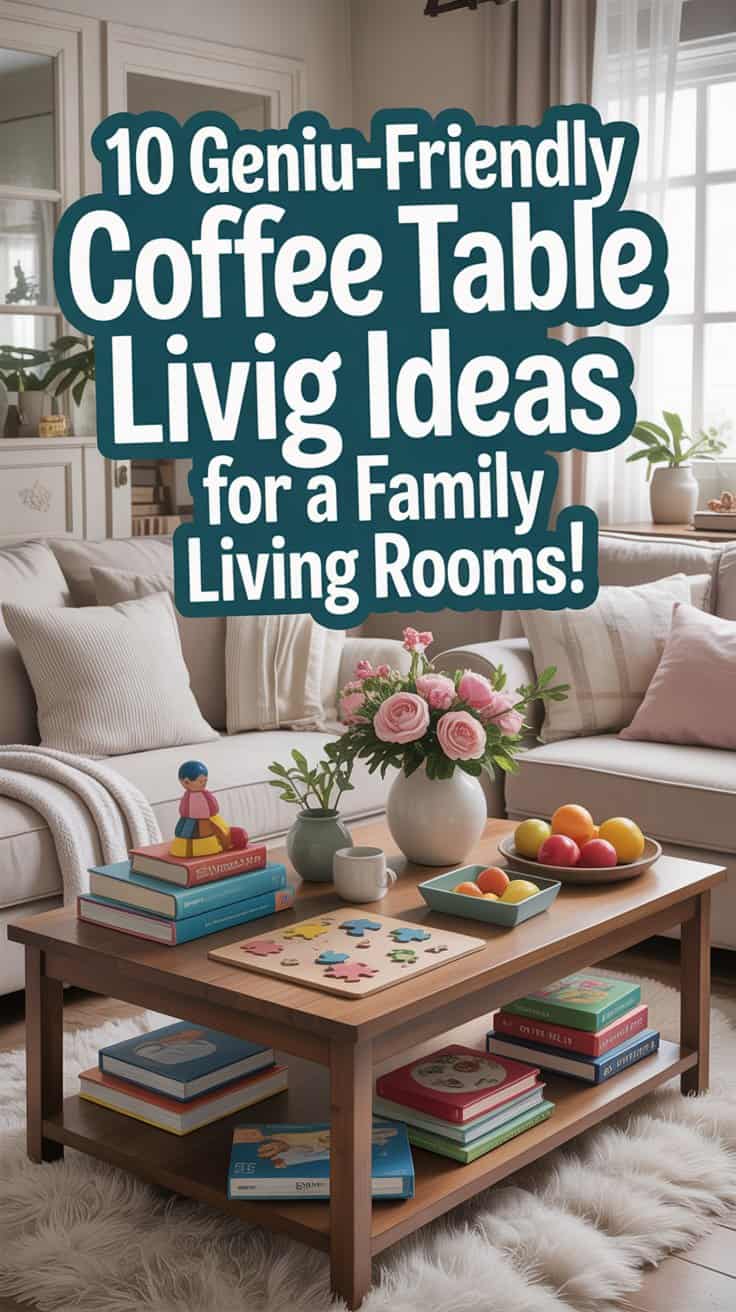 10 Kid-Friendly Coffee Table Ideas for Family Living Rooms