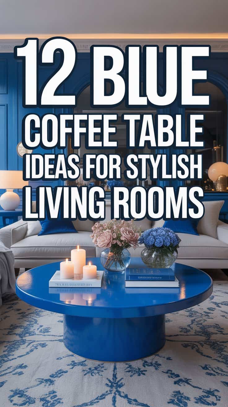 12 Blue Coffee Table Ideas for Stylish Living Rooms