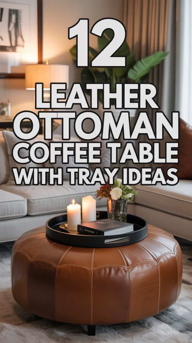 12 Leather Ottoman Coffee Table with Tray Ideas