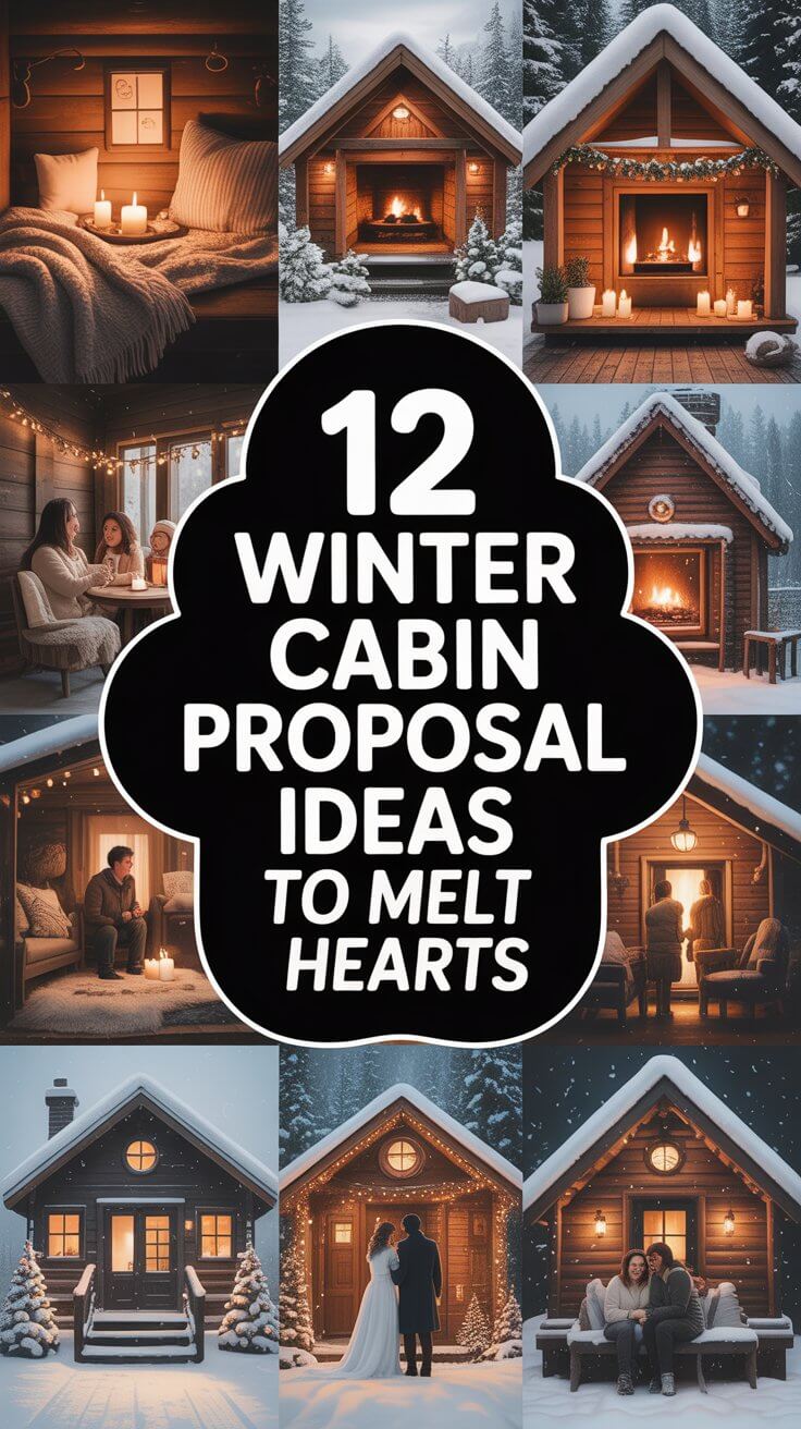 12 Winter Cabin Proposal Ideas to Melt Hearts