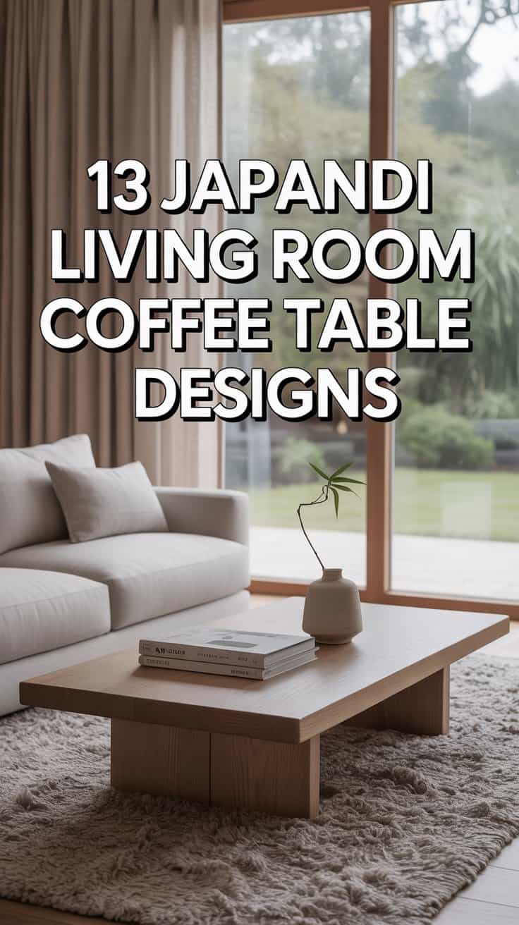 13 Japandi Living Room Coffee Table Designs for Modern Homes