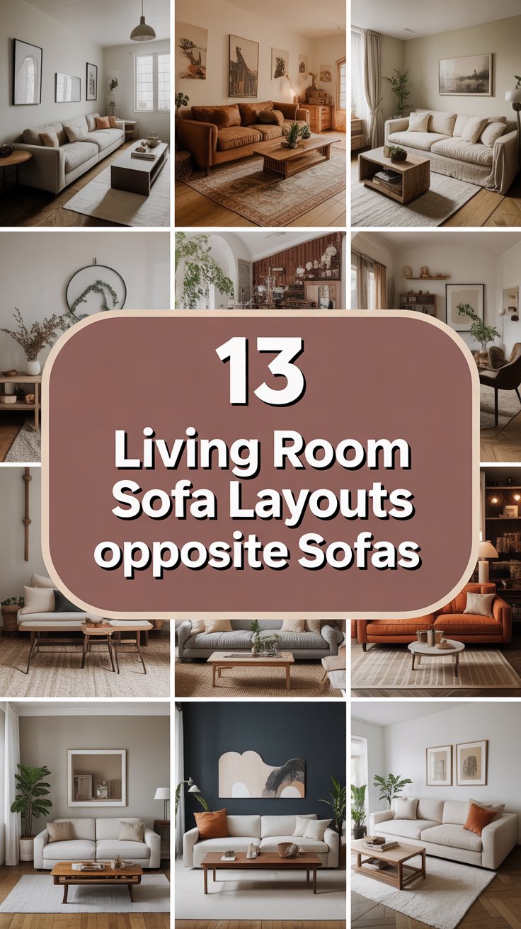 13 Living Room Sofa Layouts with Opposite Sofas That Look Amazing