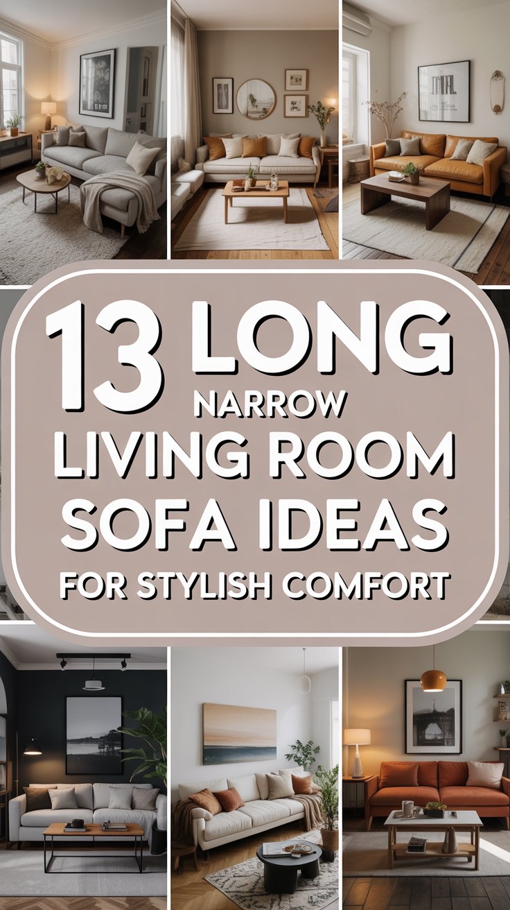 13 Long Narrow Living Room Sofa Ideas for Stylish Comfort