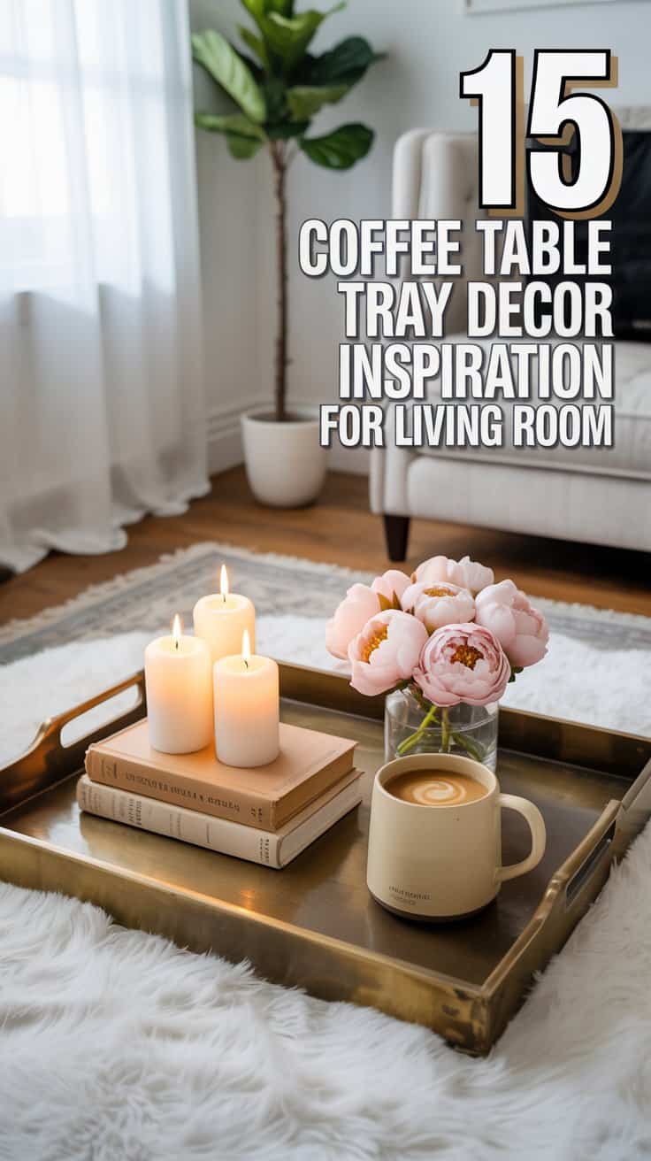 15 Coffee Table Tray Decor Inspiration for Living Room