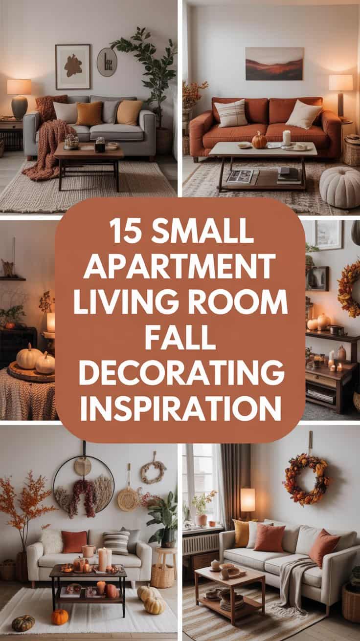 15 Small Apartment Living Room Fall Decorating Inspiration