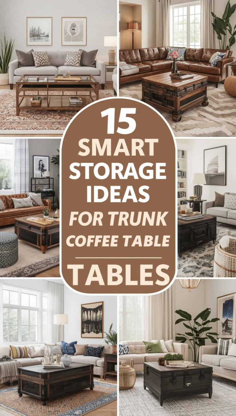 15 Smart Storage Ideas for Trunk Coffee Tables