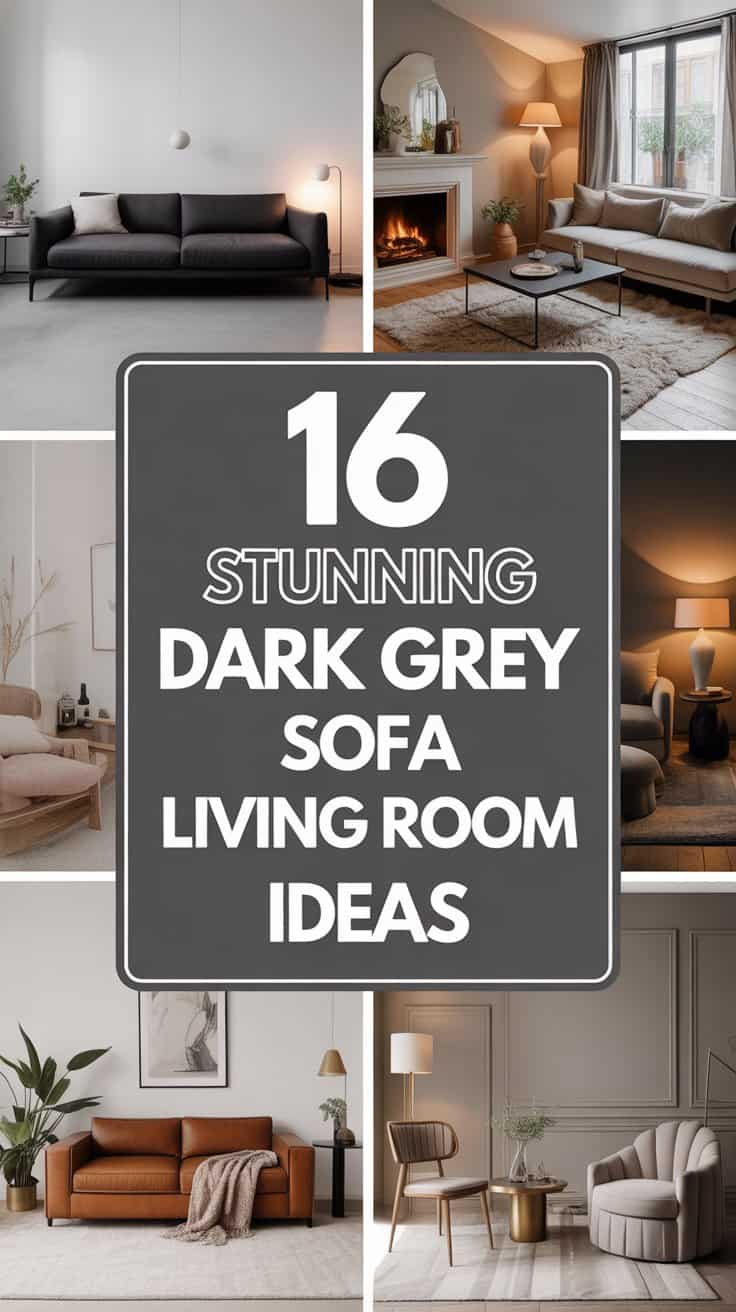 16 Stunning Dark Grey Sofa Living Room Ideas You’ll Love
