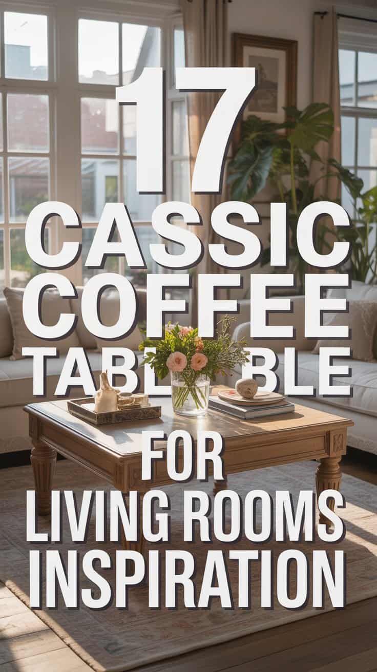 17 Classic Coffee Table for Living Rooms Inspiration You’ll Love
