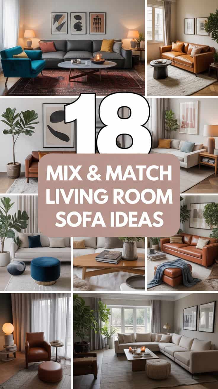 18 Mix & Match Living Room Sofa Ideas That Look Stunning
