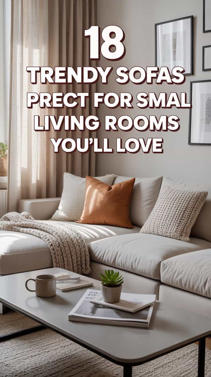18 Trendy Sofas Perfect for Small Living Rooms You’ll Love