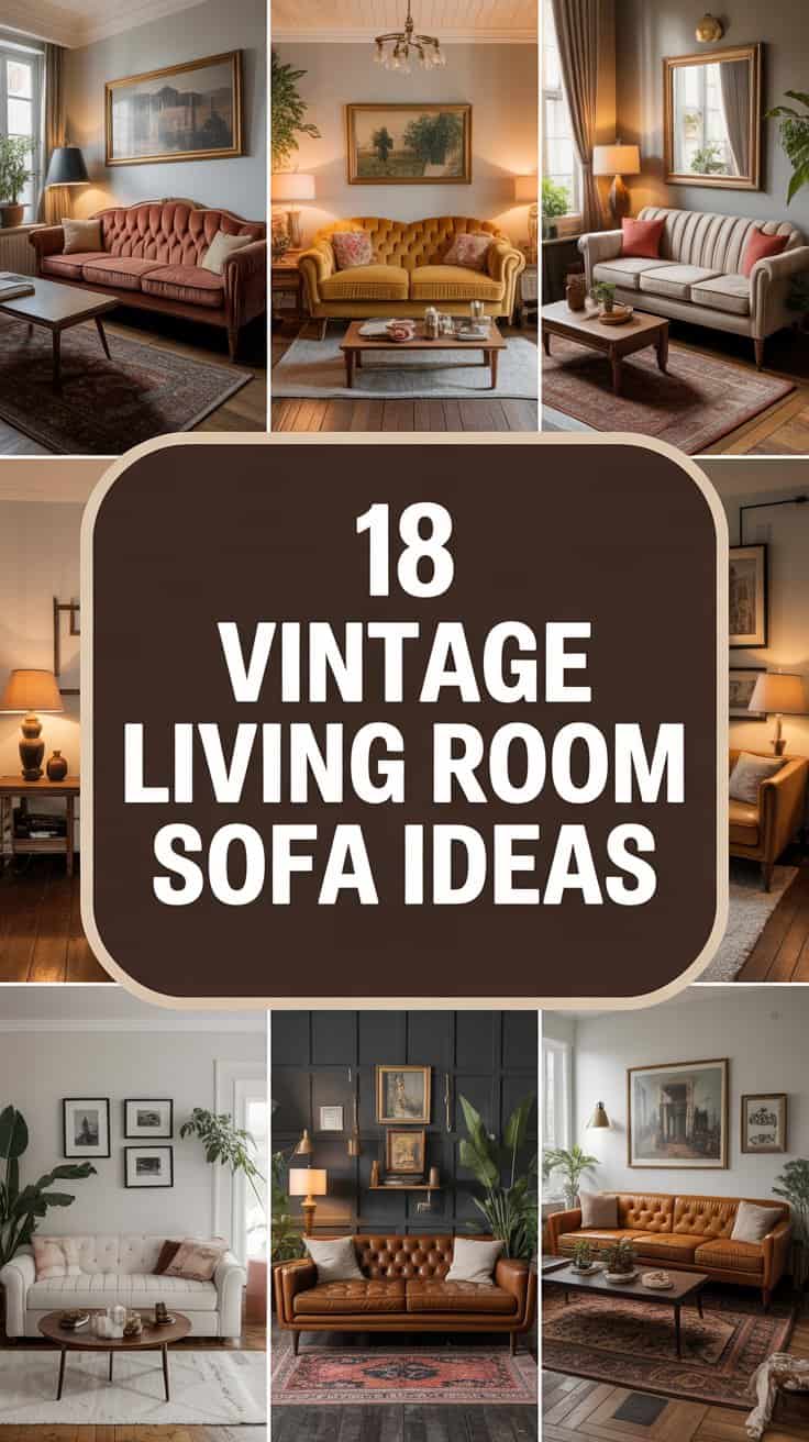 18 Vintage Living Room Sofa Ideas You’ll Want to Try
