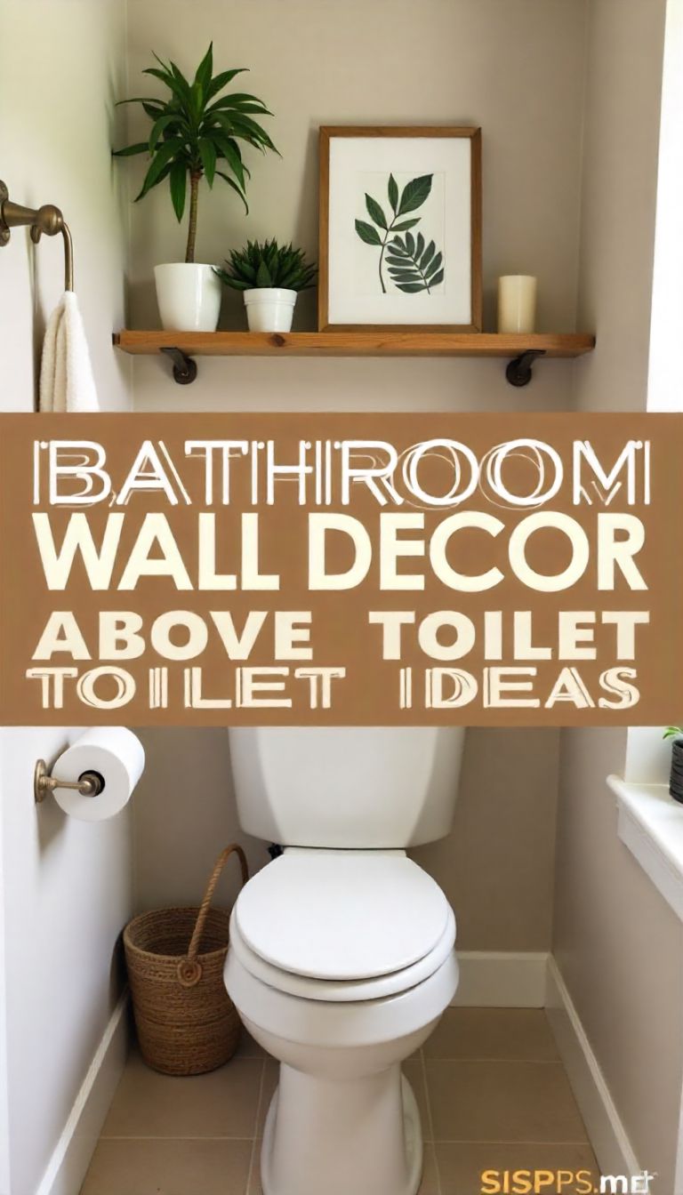 17 Bathroom Wall Decor Above Toilet Shelf Ideas