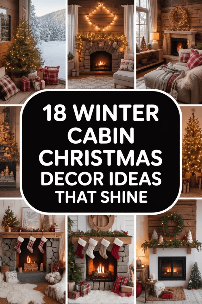 18 Winter Cabin Christmas Decor Ideas That Shine